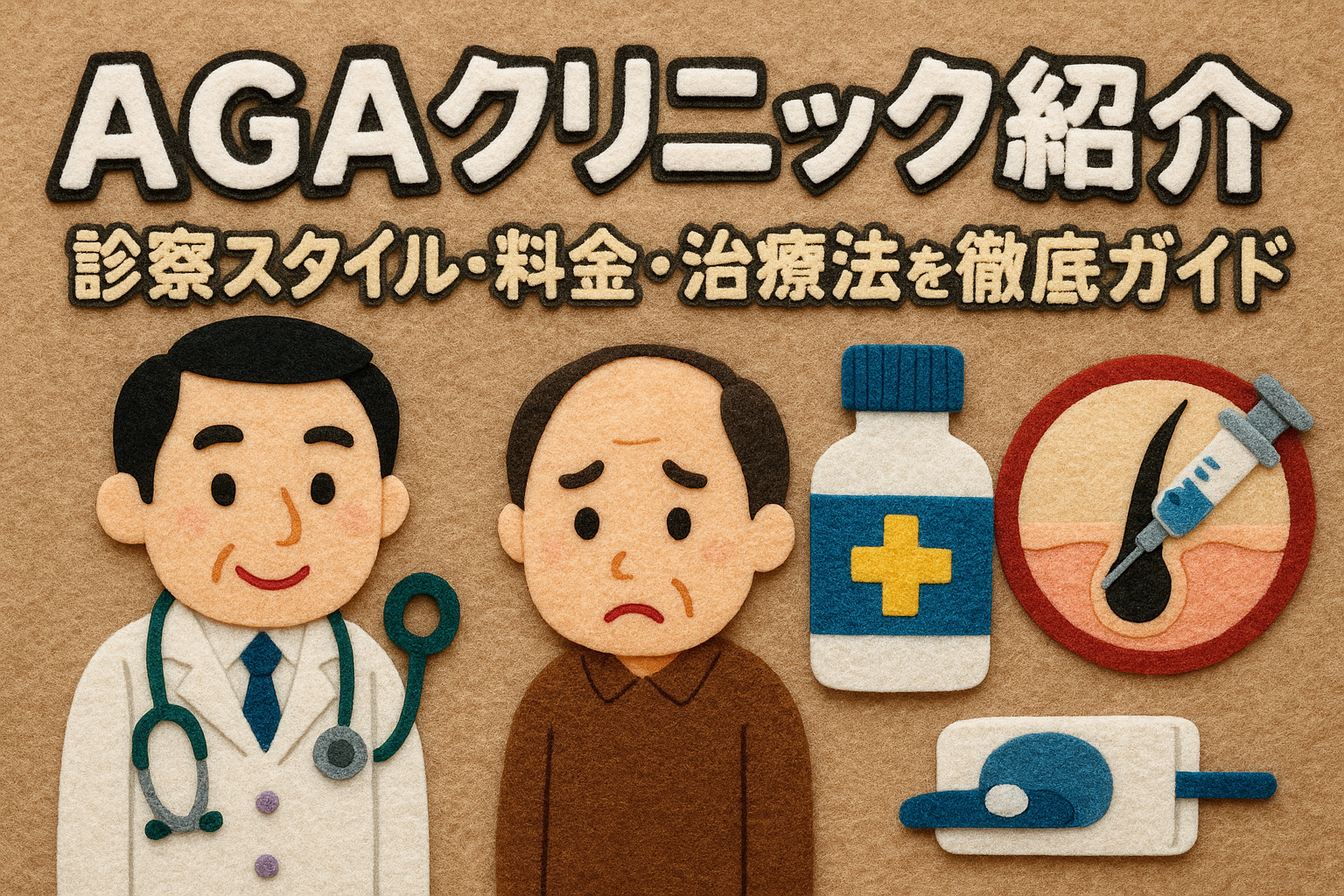 AGAクリニック紹介｜診察スタイル・料金・治療法を徹底ガイド