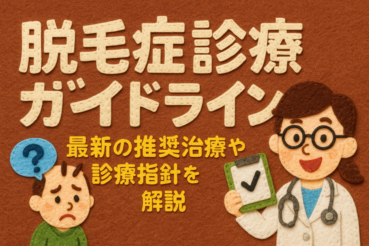 脱毛症診療ガイドライン｜最新の推奨治療と医学的根拠を解説
