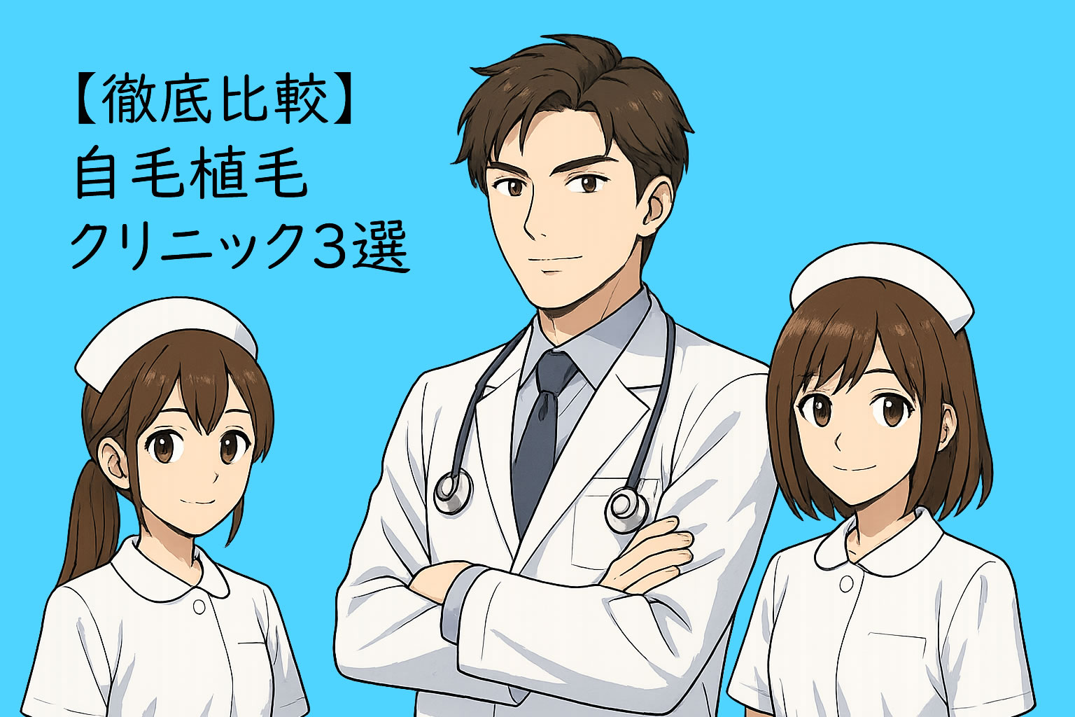 自毛植毛クリニック徹底比較2025｜アイランドタワー・親和・湘南を実績・技術・料金で比較